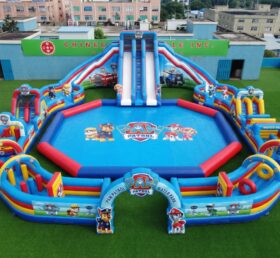 Pool3-891 Parco Acquatico Gonfiabile a Tema Paw Patrol