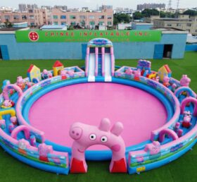 Pool3-894 Parco Acquatico Gonfiabile a Tema Peppa Pig