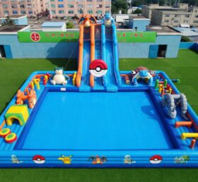 Pool3-898 Parco Acquatico Gonfiabile a Tema Pokemon