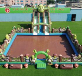 Pool3-905 Parco Acquatico Gonfiabile a Tema Shrek