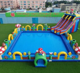 Pool3-911 Parco Acquatico Gonfiabile a Tema Super Mario