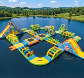 S618 Parco Acquatico Gonfiabile a Tema SpongeBob