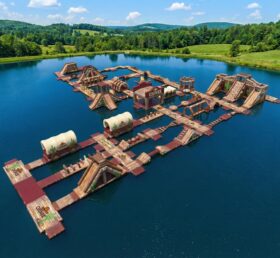 S619 Parco Acquatico Gonfiabile a Tema Far West