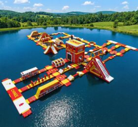 S634 Parco Acquatico Gonfiabile a Tema Autopompieri