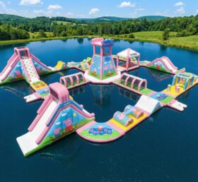S644 Parco acquatico gonfiabile a tema Peppa Pig