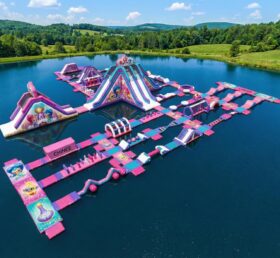 S649 Parco Acquatico Gonfiabile a Tema Shimmer & Shine