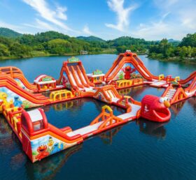 S658 Parco Acquatico Gonfiabile a Tema Tickle Me Elmo
