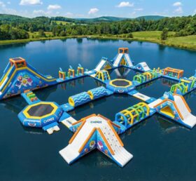 S663 Parco Acquatico Gonfiabile a Tema Baby Shark