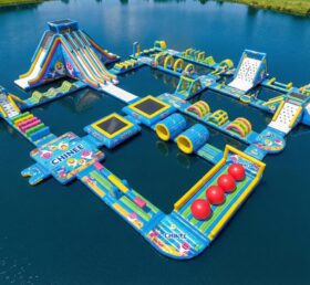S664 Parco Acquatico Gonfiabile a Tema Baby Shark
