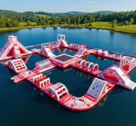 S688 Parco Acquatico Gonfiabile a Tema Hello Kitty
