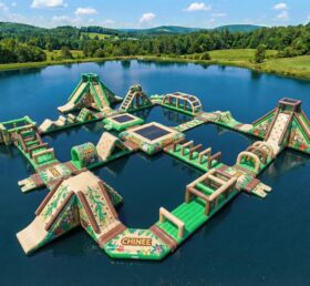 S689 Parco Acquatico Gonfiabile a Tema Giungla