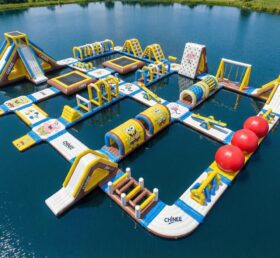 S707 Parco Acquatico Gonfiabile a Tema SpongeBob