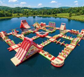 S708 Parco Acquatico Gonfiabile a Tema Fragolina Dolcecuore