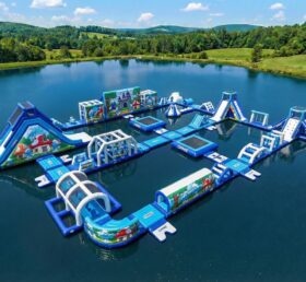 S712 Parco Acquatico Gonfiabile a Tema Puffi