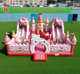 T2-7124 Rimbalzo Gonfiabile a Tema Hello Kitty