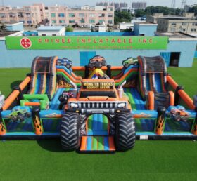 T2-7136 Rimbalzo Gonfiabile a Tema Monster Trucks