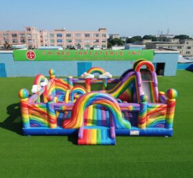 T2-7150 Saltafossi Gonfiabile a Tema Arcobaleno