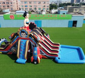 T8-6101 Scivolo d'acqua gonfiabile a tema Astro Boy