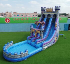 T8-6119 Scivolo d'acqua gonfiabile a tema Regno del Castello