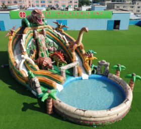 T8-6131 Scivolo d’acqua gonfiabile a tema dinosauro