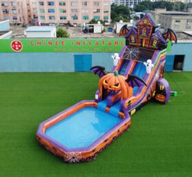 T8-6151 Scivolo d’Acqua Gonfiabile a Tema Halloween