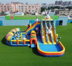 T8-6166 Scivolo d'acqua gonfiabile a tema Looney Tunes