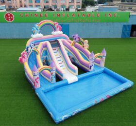 T8-6175 Scivolo d’acqua gonfiabile a tema My Little Pony
