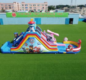 T8-6184 Scivolo d’acqua gonfiabile a tema Paw Patrol