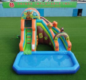 T8-6202 Scivolo ad Acqua Gonfiabile a Tema Scooby-Doo