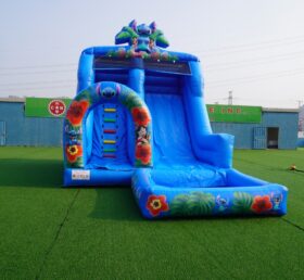 T8-8466B1 Scivolo d’acqua gonfiabile a tema Lilo & Stitch