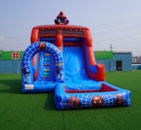 T8-8466D Scivolo d'Acqua Gonfiabile a Tema Spider-Man