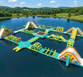 S746 Parco Acquatico Gonfiabile a Tema Tropicale