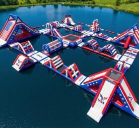 S758 Parco Acquatico Gonfiabile a Tema Stile Americano