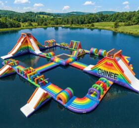S818 Parco Acquatico Gonfiabile a Tema Arcobaleno