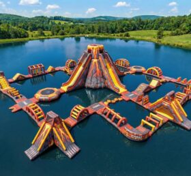 S833 Parco Acquatico Gonfiabile a Tema Vulcano