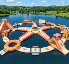 S873 Parco Acquatico Gonfiabile a Tema Stella Marina