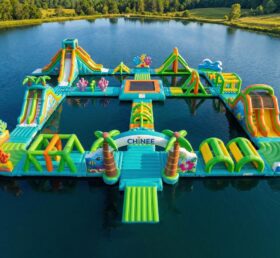 S875 Parco Acquatico Gonfiabile a Tema Tropicale