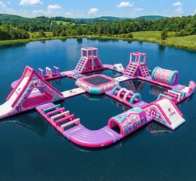 S884 Parco Acquatico Gonfiabile a Tema Barbie