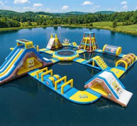 S932 Parco Acquatico Gonfiabile a Tema Spongebob