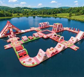 S933 Parco Acquatico Gonfiabile a Tema Strawberry Shortcake