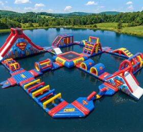 S935 Parco Acquatico Gonfiabile a Tema Superman