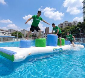 T10-625 Parco Giochi Acquatico Gonfiabile Galleggiante - Pilastri Divertenti