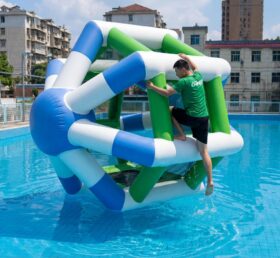 T10-637 Ruota d'acqua gonfiabile per divertimento nel parco acquatico - Ruota per criceto