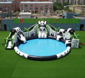 Pool2-740B Parco Acquatico Gonfiabile a Tema Panda