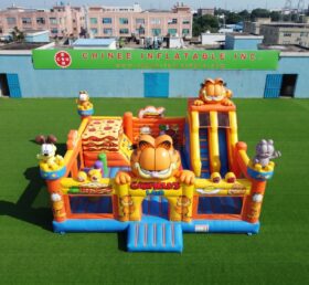 T2-8962 Combinato Gonfiabile Garfield con Scivolo