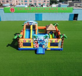 T2-8971 Combo Gonfiabile Tropicale Lilo & Stitch con Scivolo