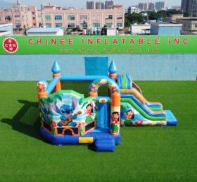 T2-8974 Lilo & Stitch Combo Casa Gonfiabile con Scivolo
