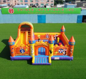 T2-8975 Looney Tunes Combo Gonfiabile Castello Rimbalzante con Scivolo