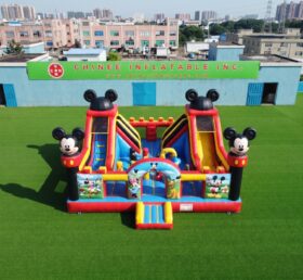 T2-8976 Combo Gonfiabile Mickey & Minnie con Doppio Scivolo