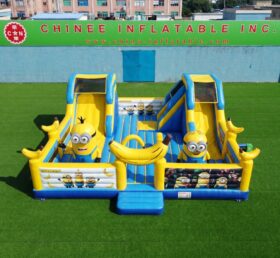 T2-8982 Combo Gonfiabile Minions con Doppio Scivolo
